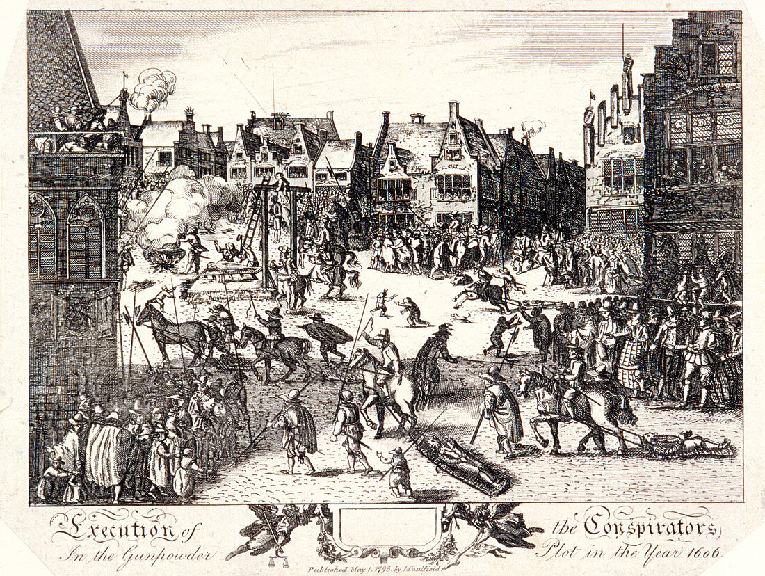 Execution of the conspirators in the Gunpowder Plot, 1606