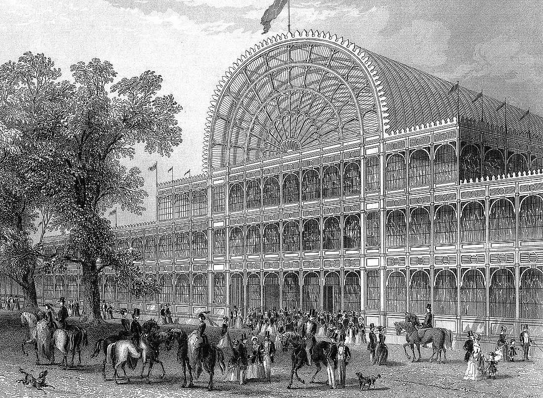 Crystal Palace, London, built for the Great Exhibition, 1851
