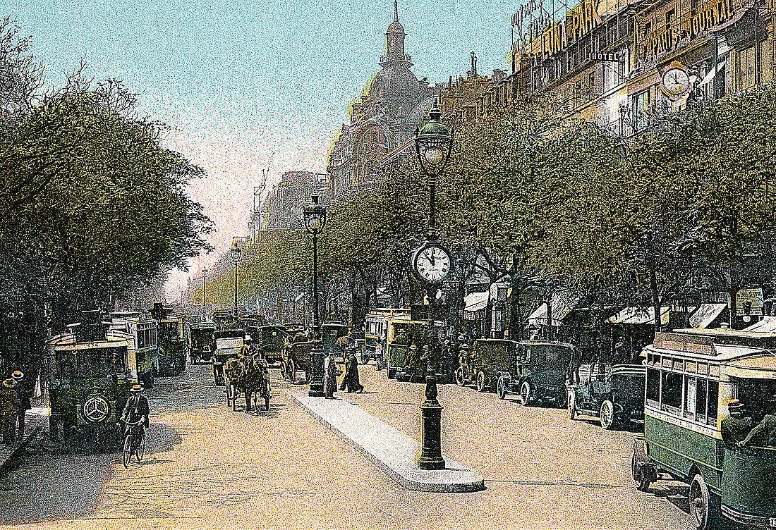 Boulevard des Italiens, Paris, c1900