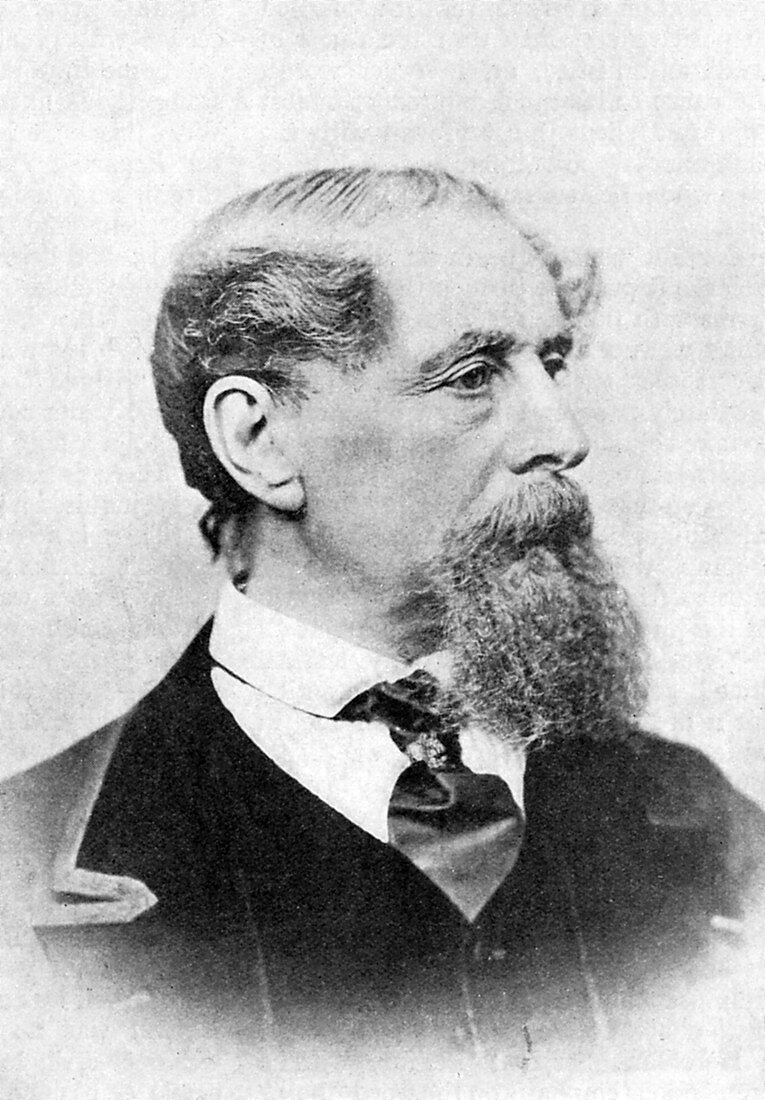 Charles Dickens, English author, c1850-1870