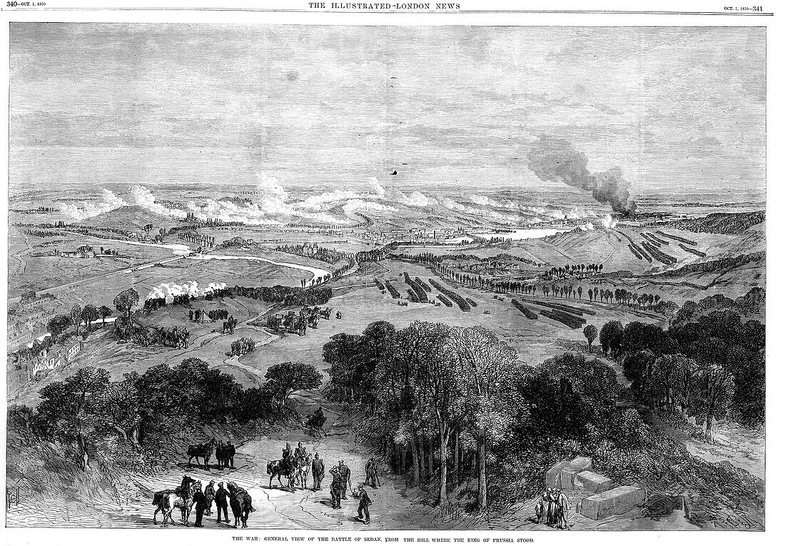 Battle of Sedan, France, Franco-Prussian War, 1870