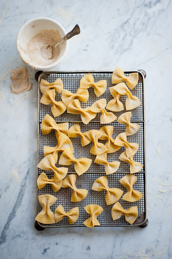 Homemade Farfalle