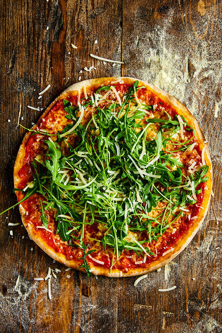 Pizza with rocket