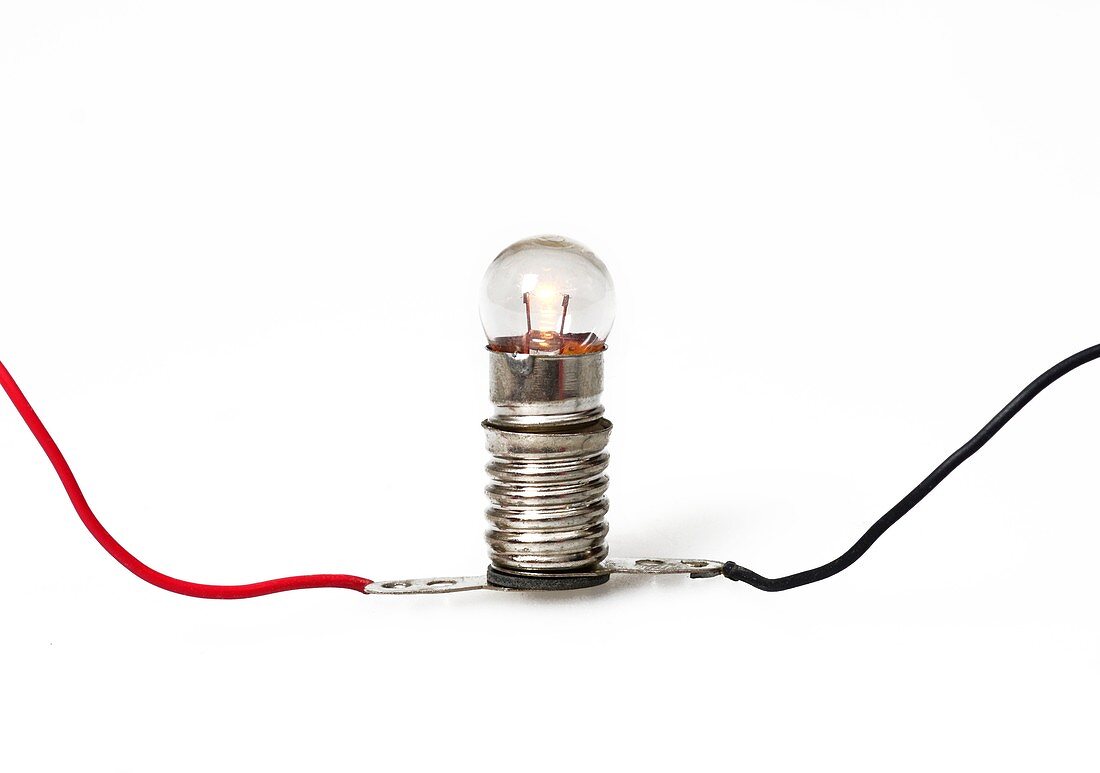 Light bulb in a simple circuit