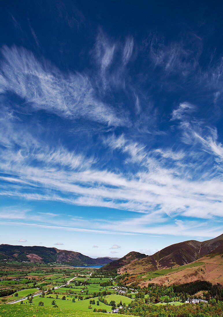 Cirrus spissatus clouds over the Lake District