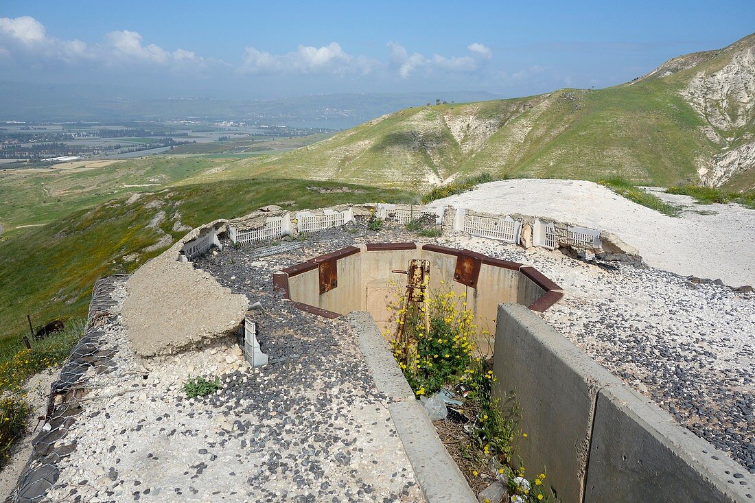 Old gun emplacement, Golan Heights