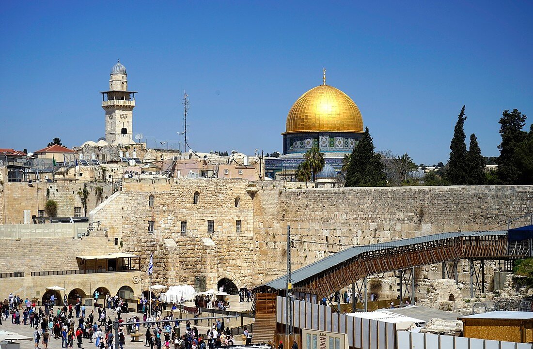 Western Wall and Dome of the Rock, Jerusalem