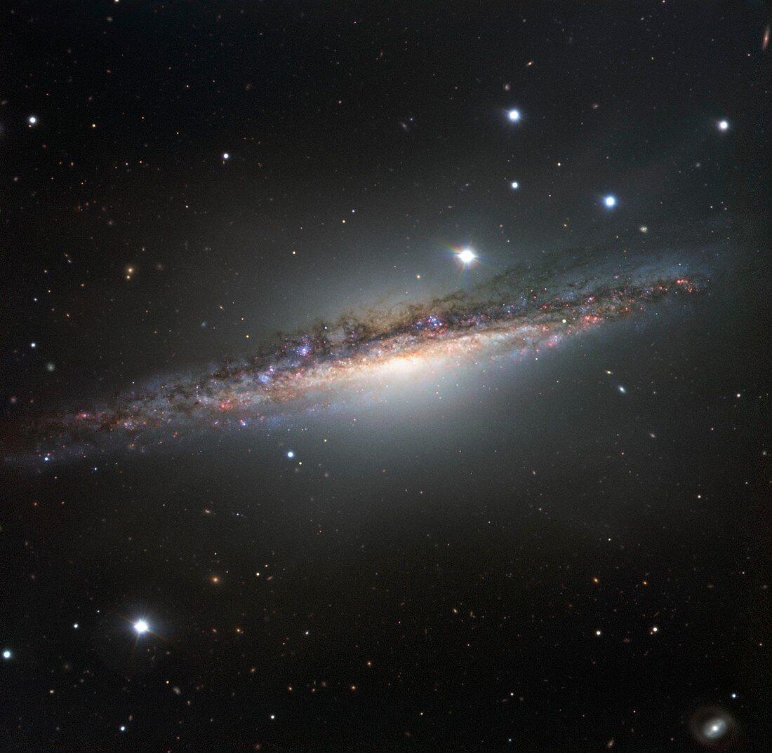 NGC 1055 spiral galaxy, optical image