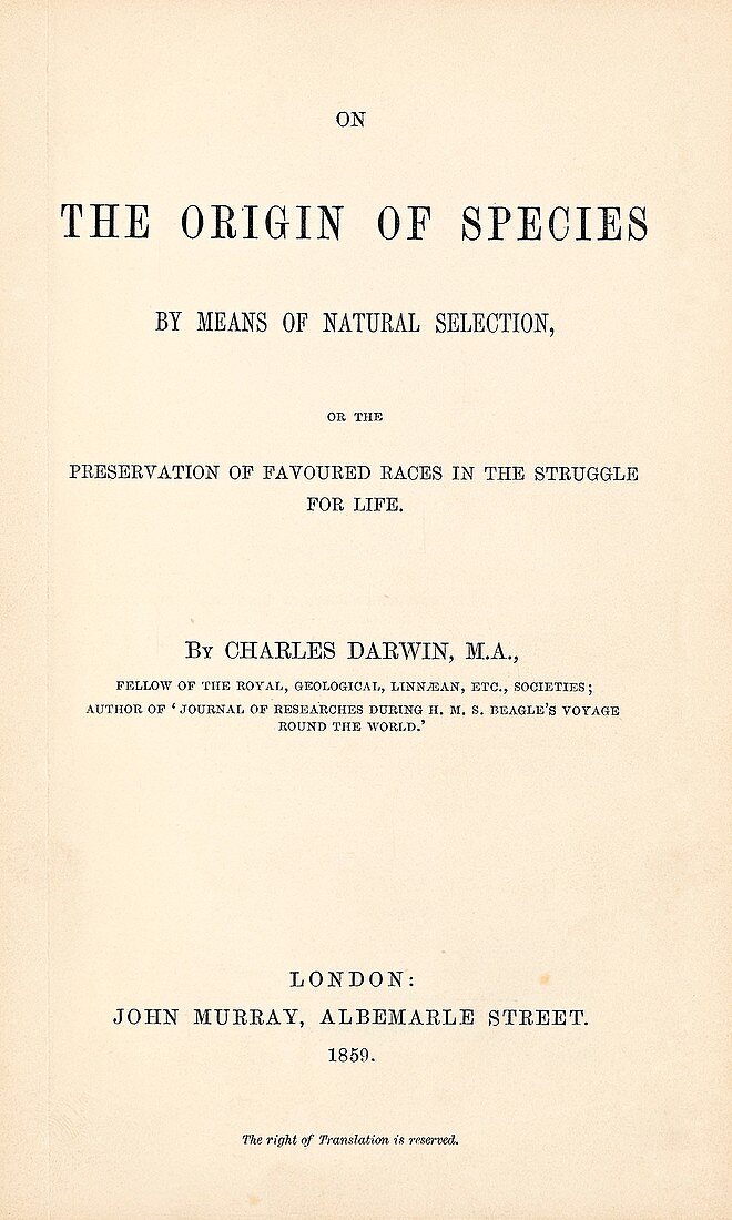 On the Origin of Species (1859)