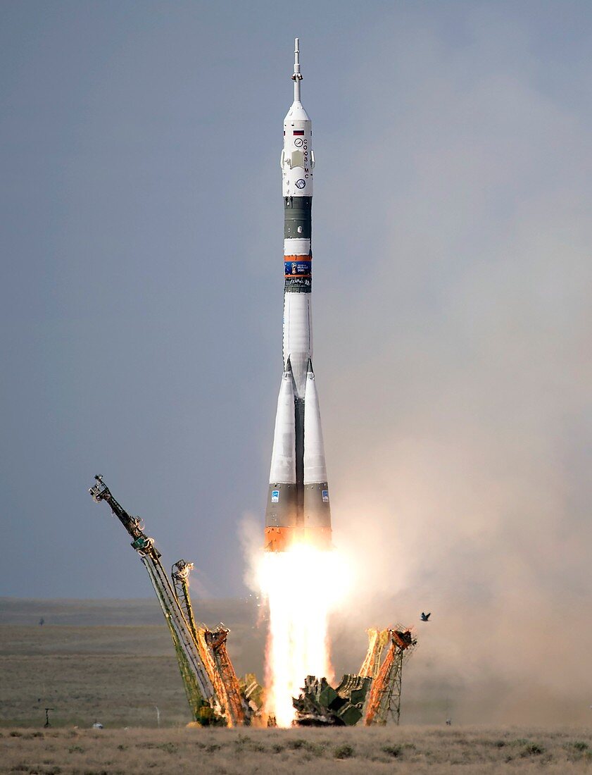Expedition 56 launch, Soyuz MS-09, June 2018