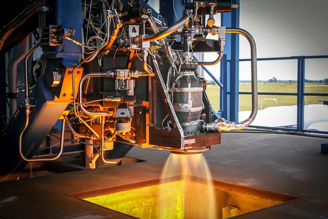 SpaceX SuperDraco engine testing, 2014