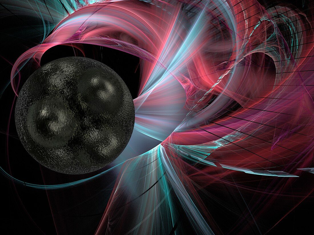 Dark matter particle, illustration