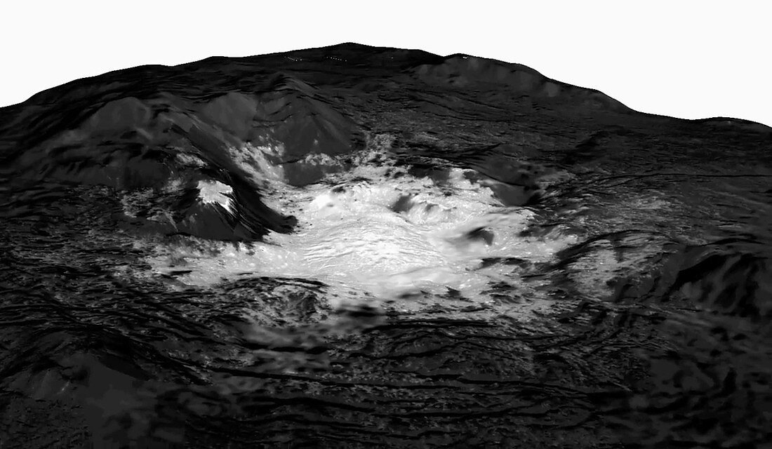 Cerealia Facula, Ceres, satellite image