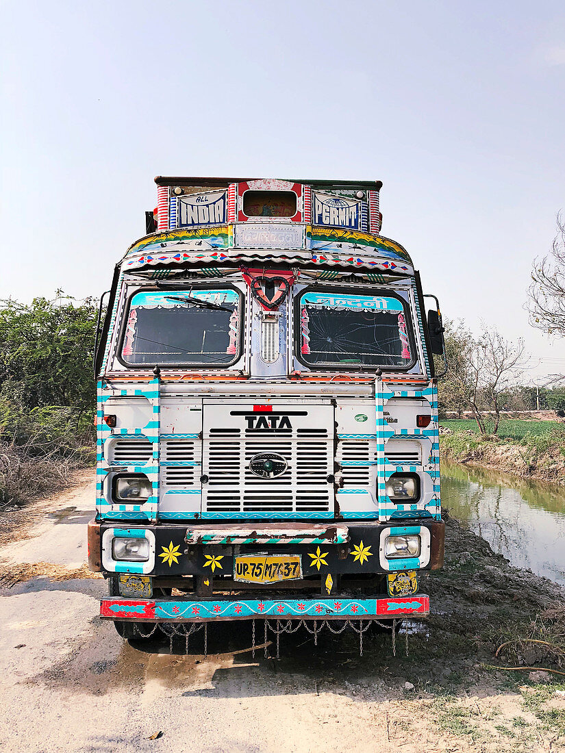 Decorated Indian van