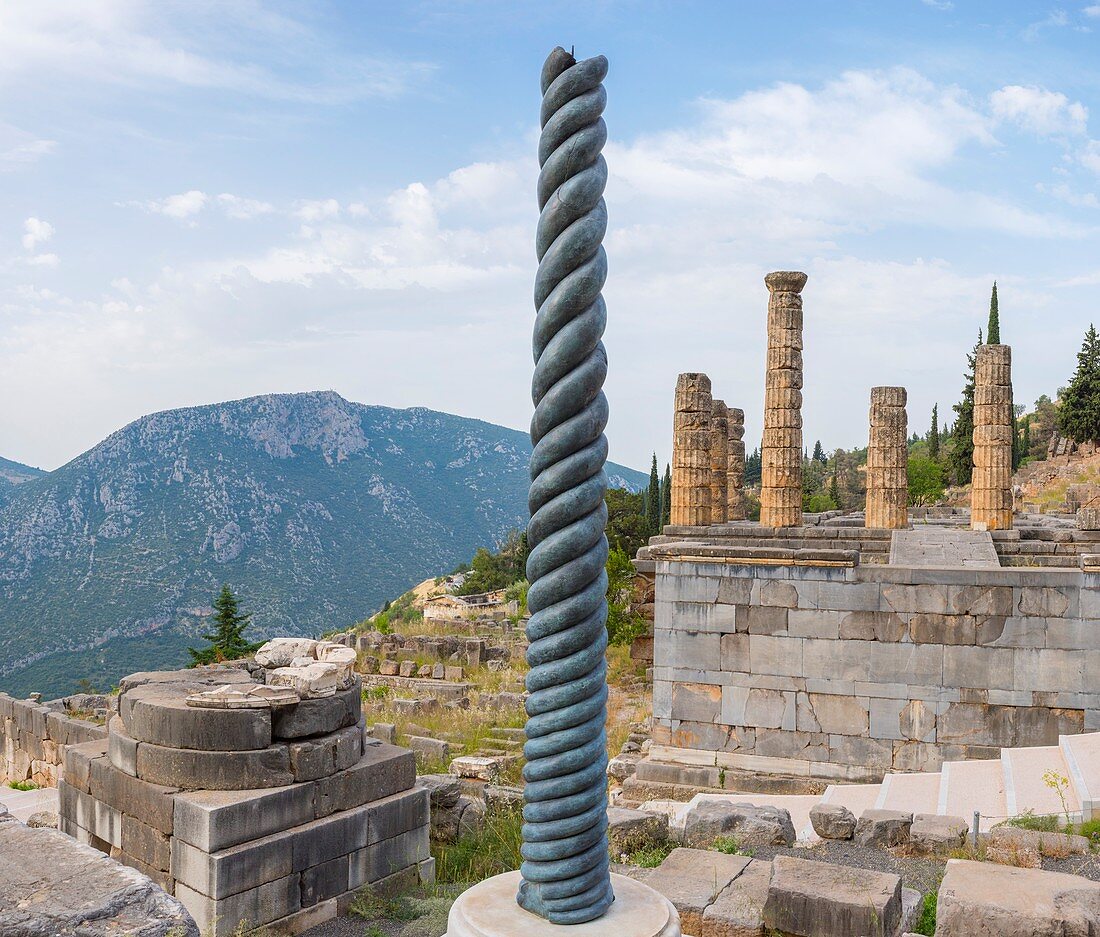 Serpent column of Delphi, Greece