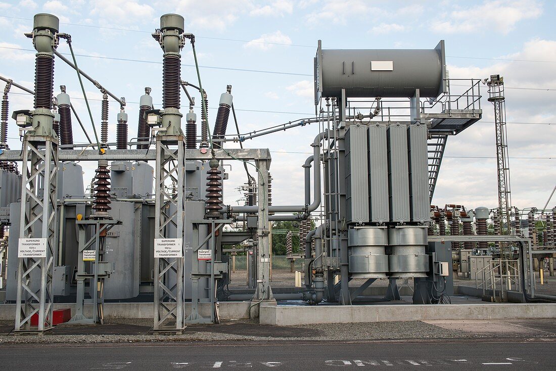 Supergrid transformer at substation
