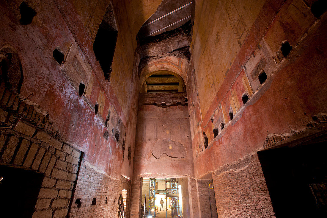 Domus Aurea palace excavations in Rome