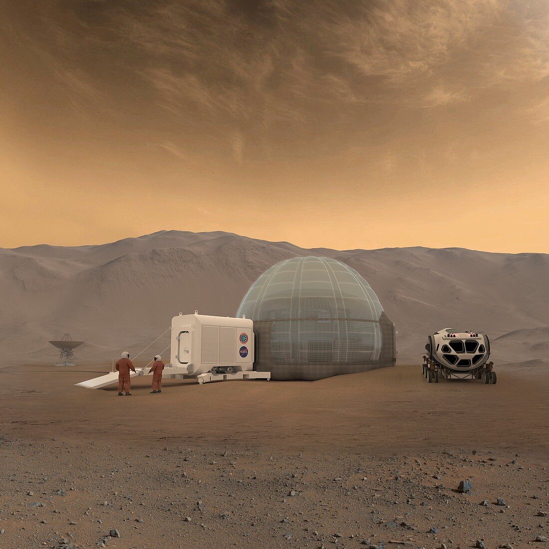 Mars Ice Home, illustration