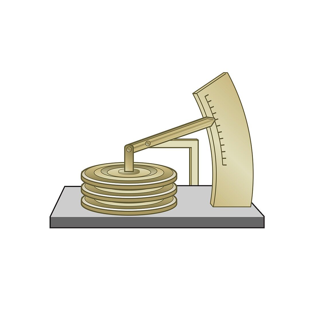 Aneroid barometer, illustration