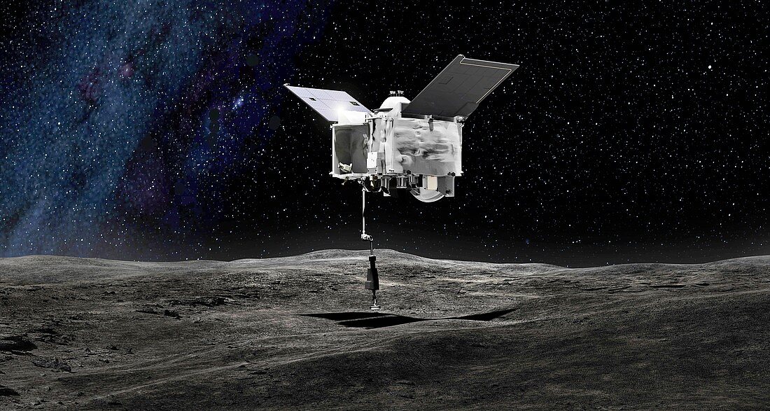 OSIRIS-REx asteroid mission, illustration