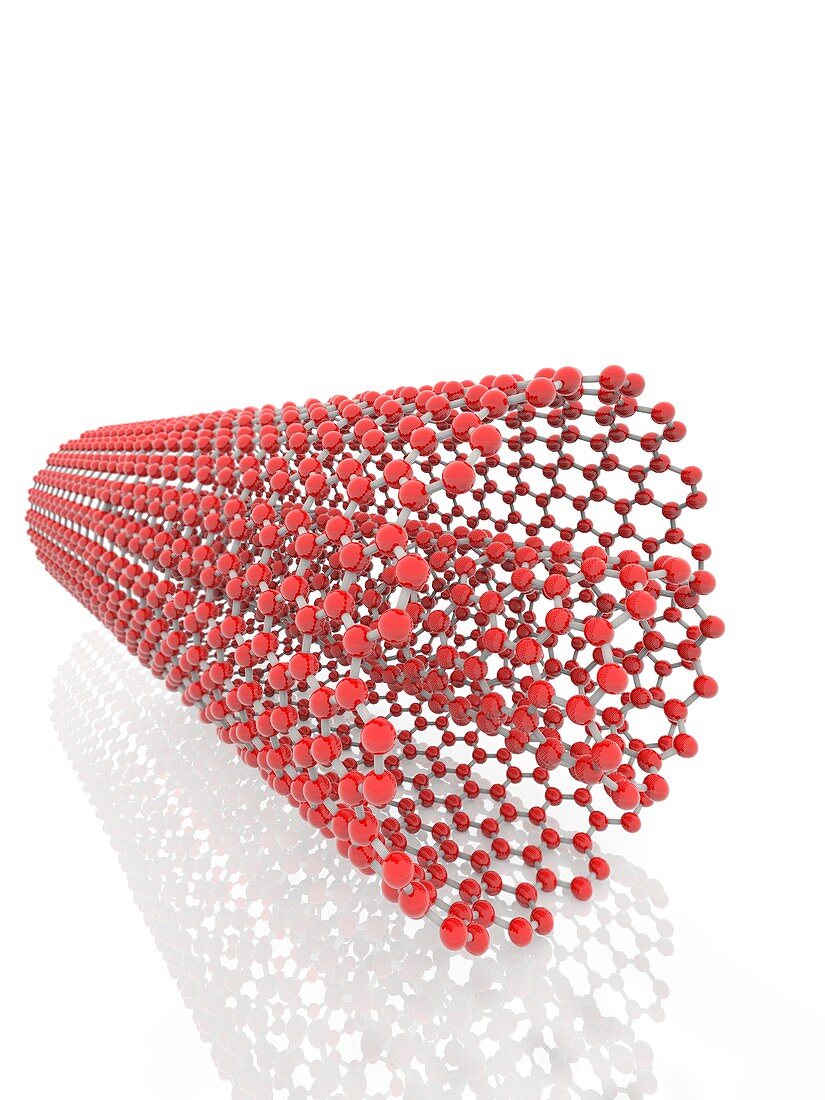 Coaxial carbon nanotube, illustration