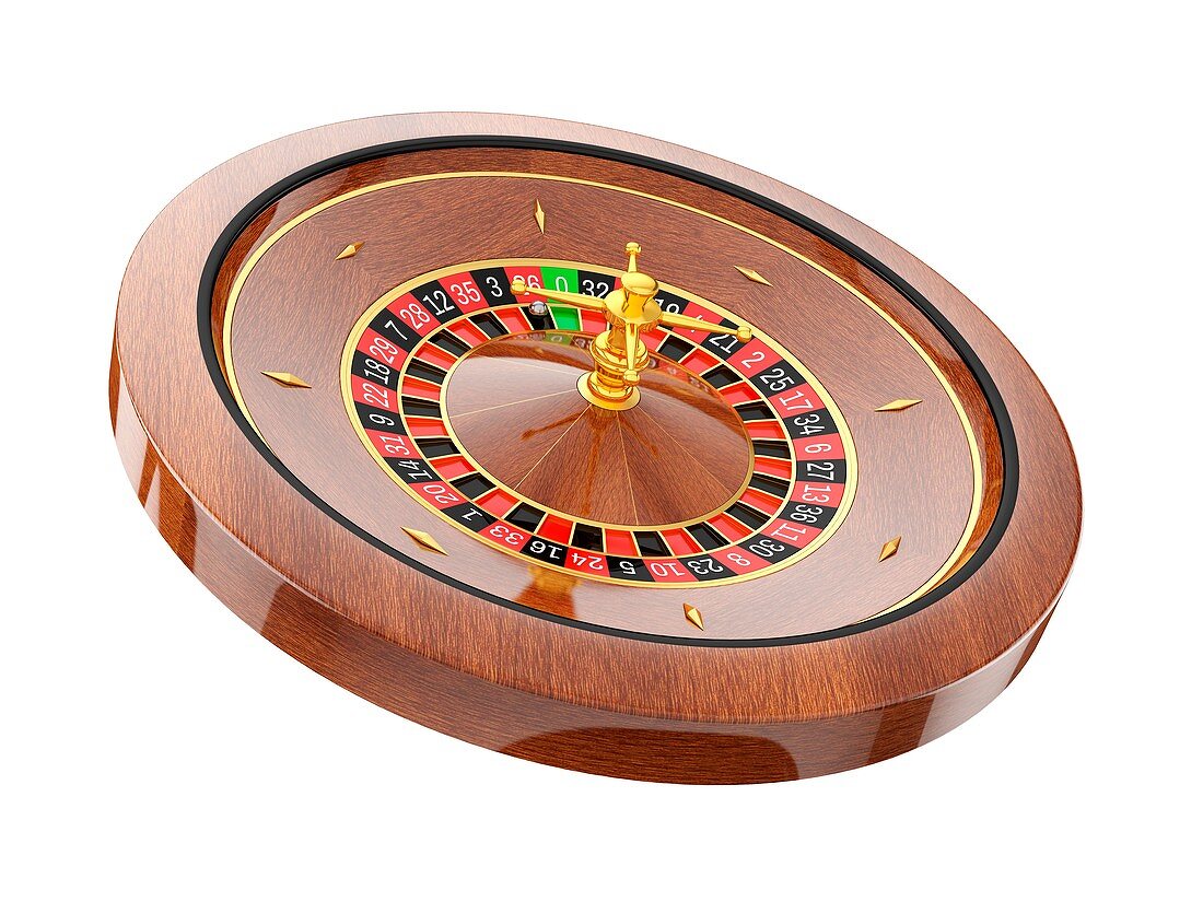 Roulette wheel, illustration
