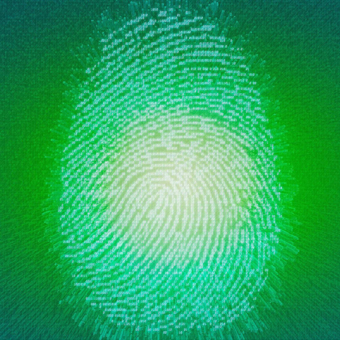Digital fingerprint, illustration