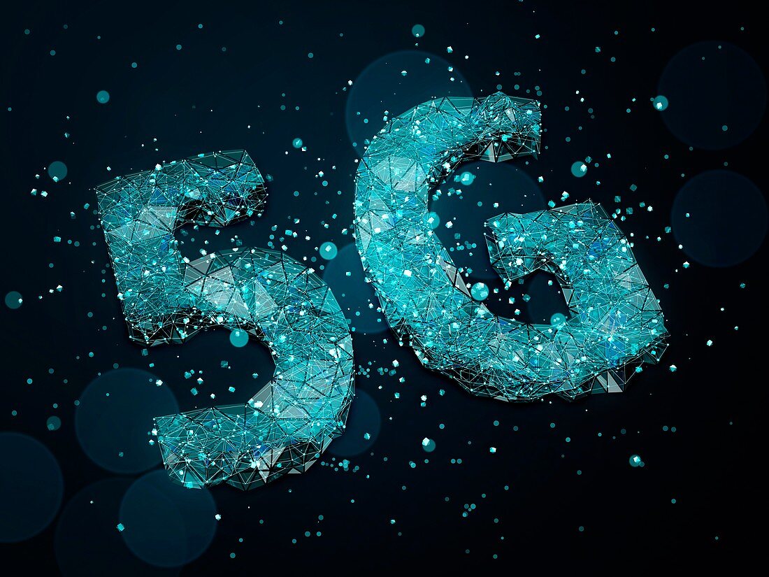 5G symbol, illustration