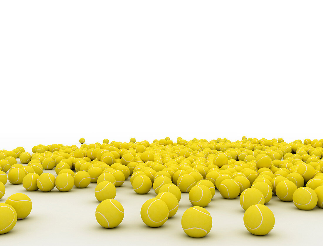 Tennis balls, illustration