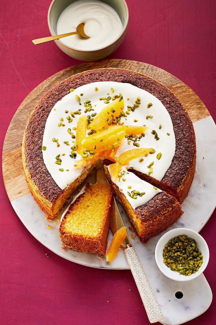 Polenta and orange cake