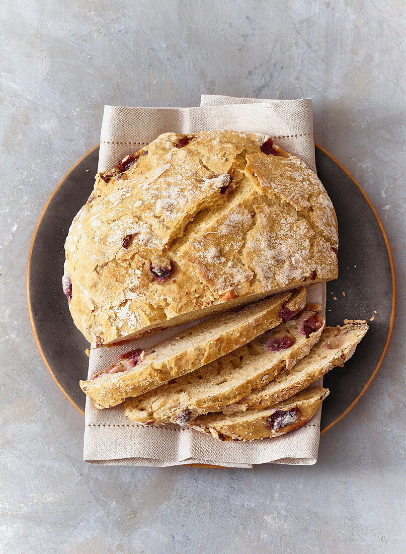 Cider Bread mit Trauben