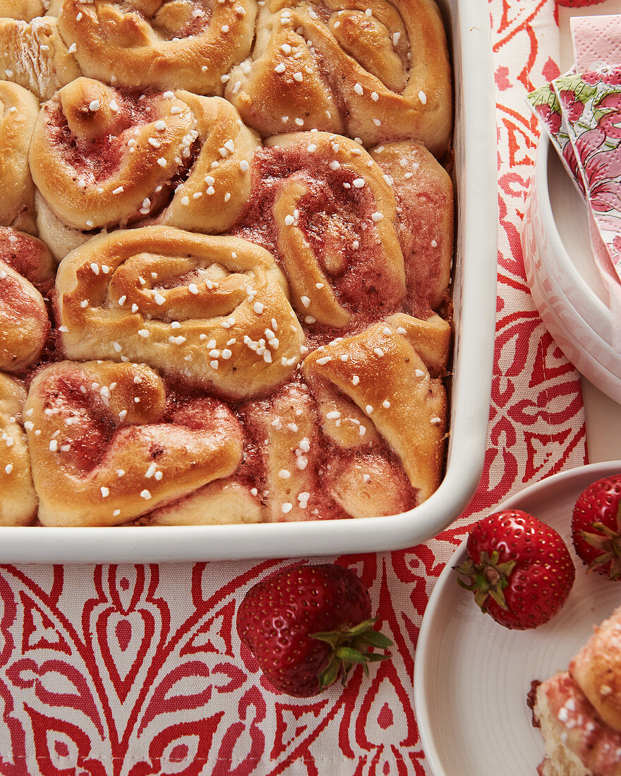 Strawberry buns