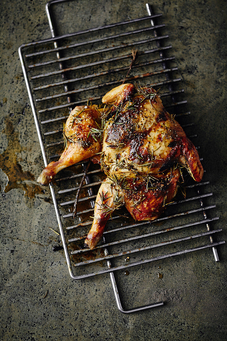 Oven-roasted rosemary and mustard chicken