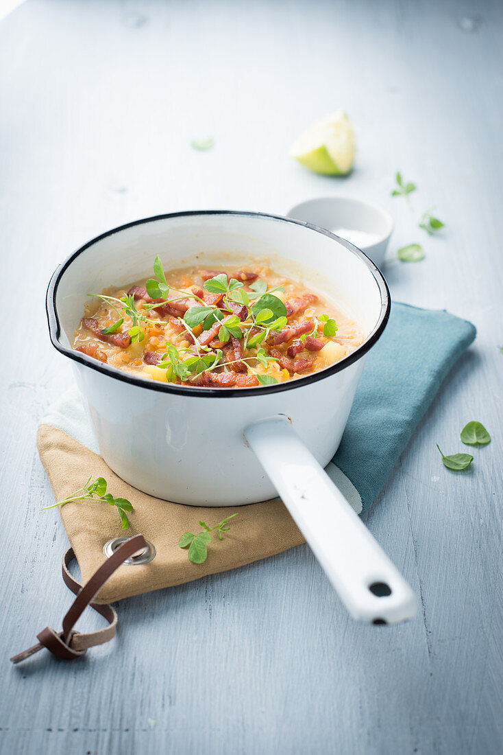 Linsensuppe mit Bockshornklee