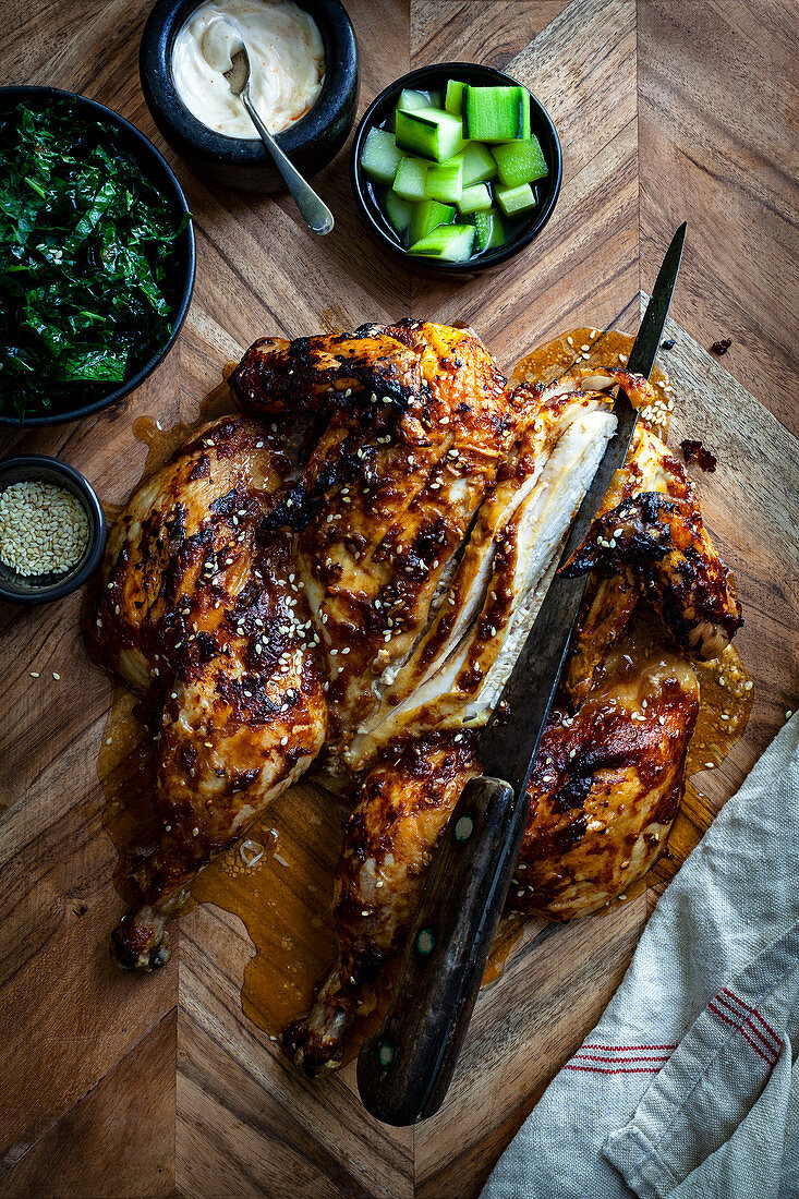 Butterflied Miso Chicken