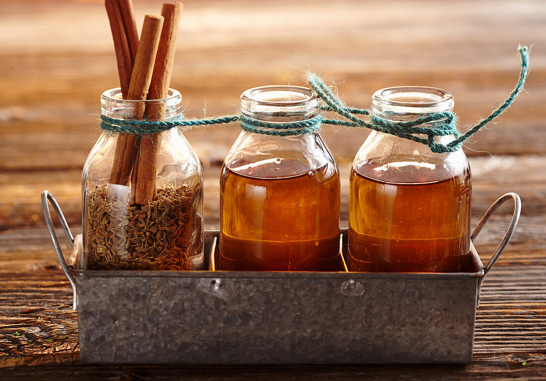 Herb and anise liqueur with cinnamon, lemon, rock sugar and rum