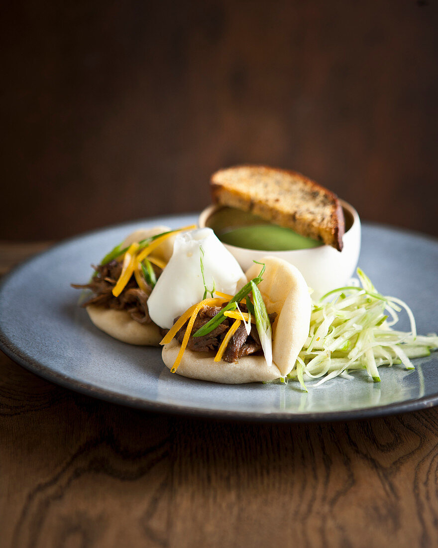 Bao buns with lamb