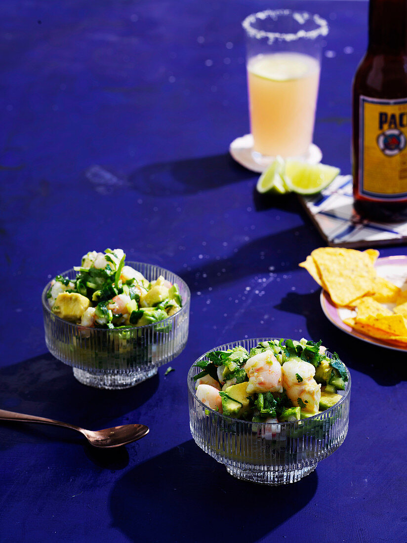 Garnelen-Avocado-Salat mit Limetten (Mexiko)