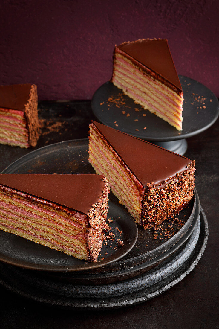 Herrentorte mit Rotweincreme