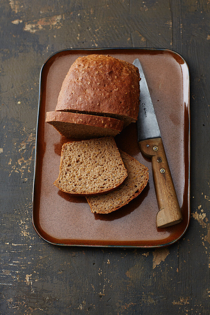 Wholemeal bread made from ancient grains