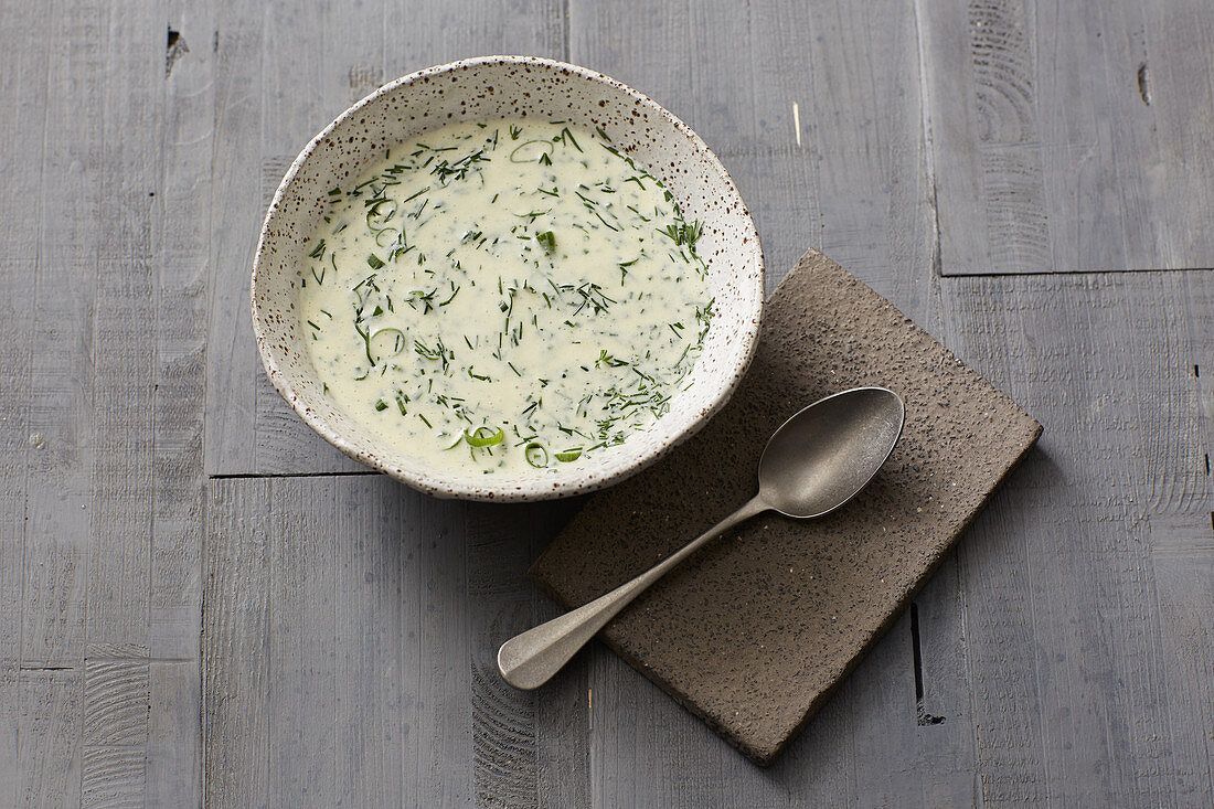 A herb yoghurt dressing