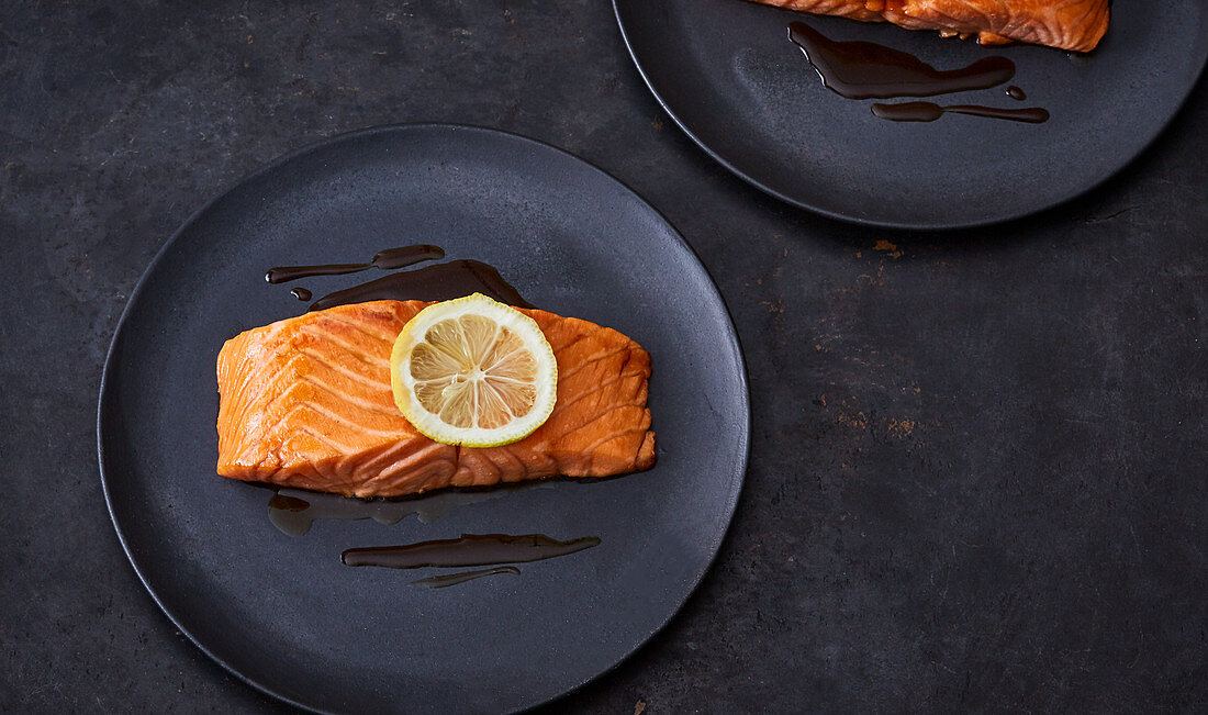 Grilled salmon with yuzu (Japan)