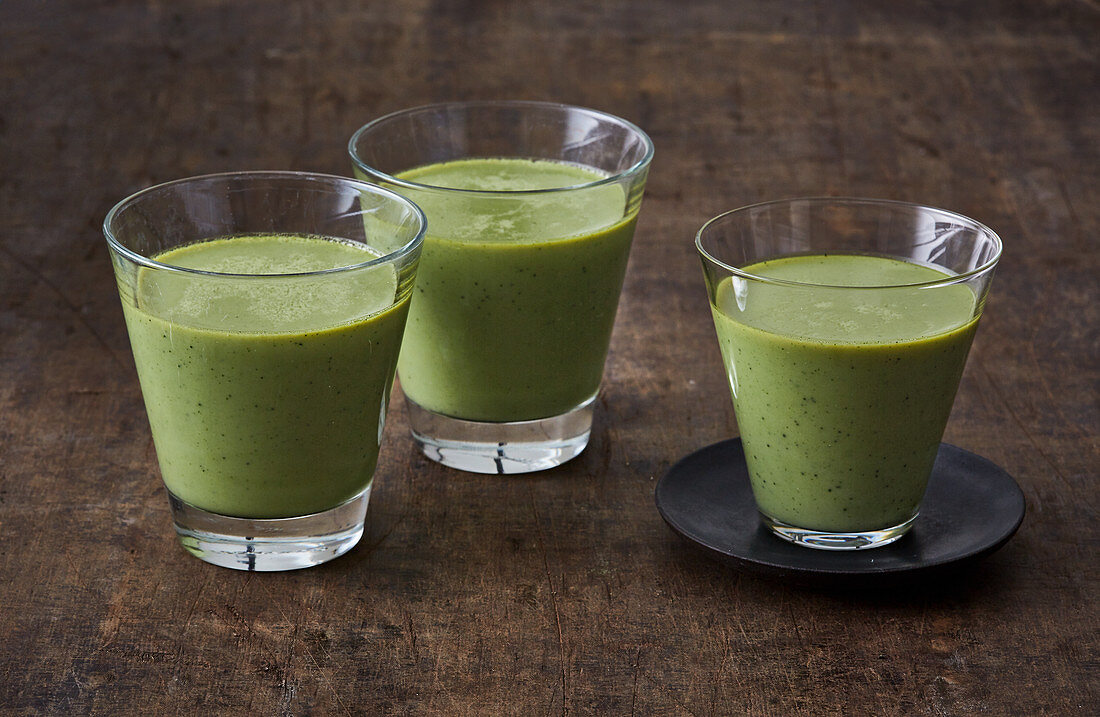 Japanese matcha pudding