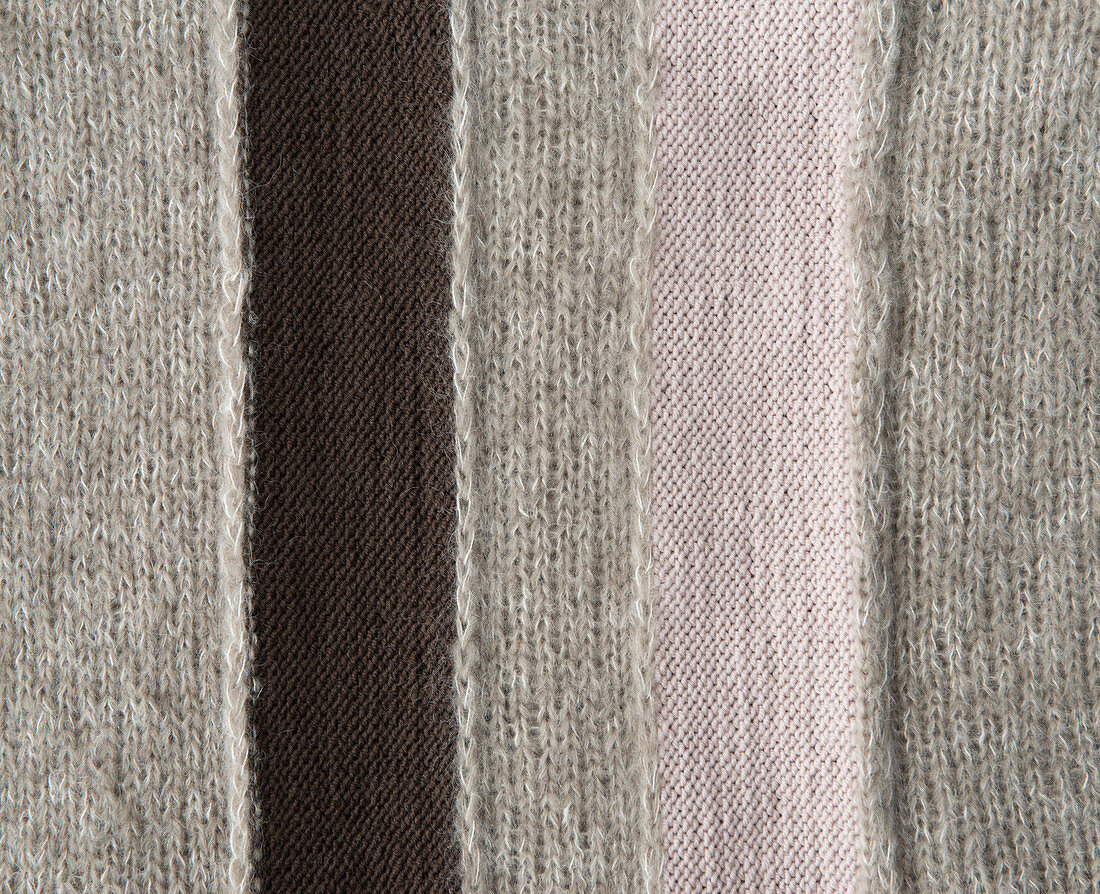 A vertically striped jumper (detail)