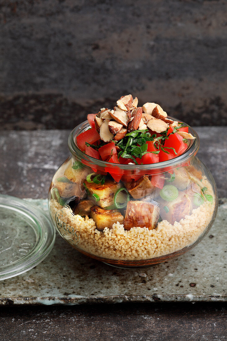 An oriental bowl served in a jar