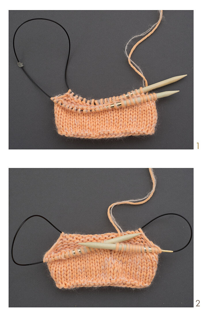 Knitting with a magic loop