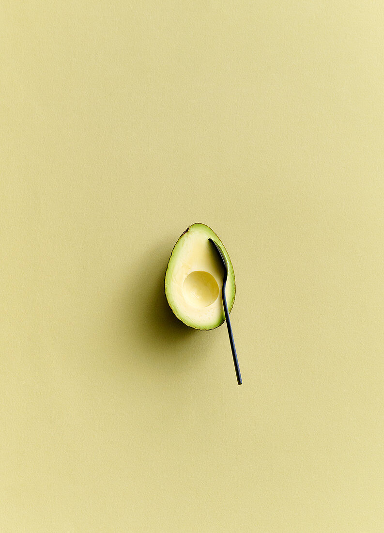 Halved avocado