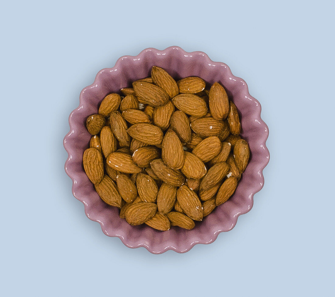 A bowl of almonds