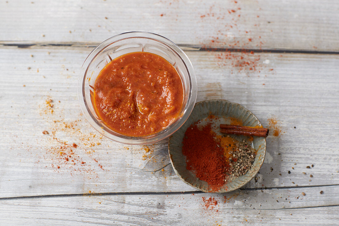 Homemade curry ketchup