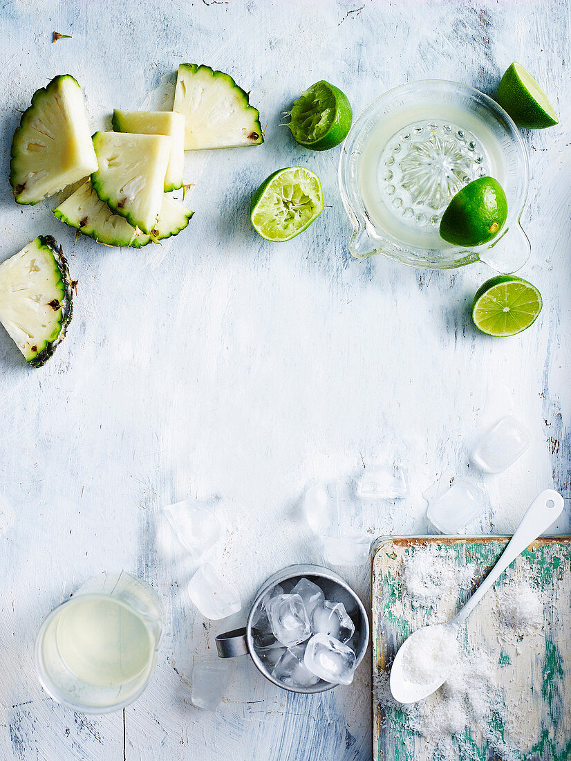 Ingredients for Pina Colada Smoothie